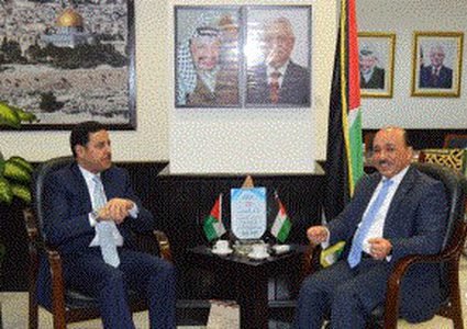 الحساينة يبحث مع السفير الأردني سبل تعزيز التعاون المشترك