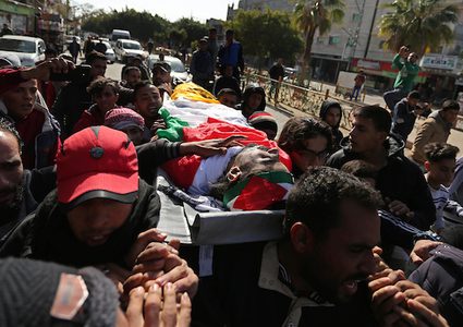 تشييع جثمان الشهيد عابد في رفح