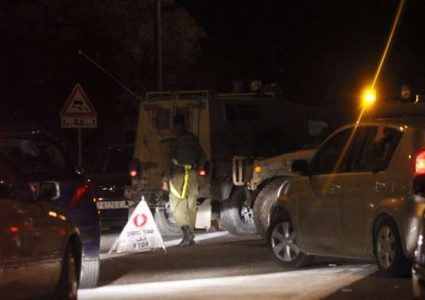 الاحتلال ينصب حاجزا عسكريا جنوب بيت لحم