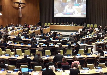 اجتماعات مكثفة لفلسطين في الأمم المتحدة كرئيسة 77+الصين