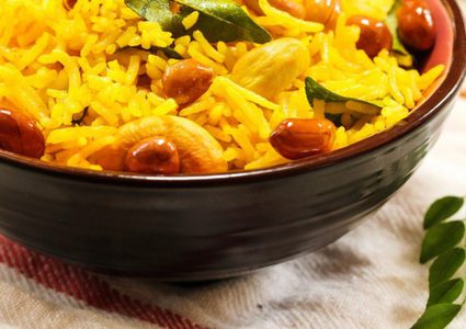 الأرز بالكاري ... سهل وسريع