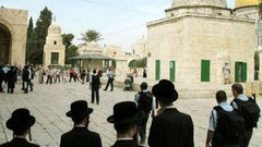 مستوطنون يؤدون صلوات تلمودية عند باب حطة بالأقصى