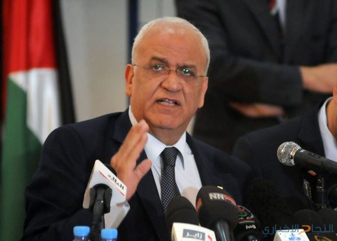 عريقات ردا على ابوزهري وغرينبلات:كلاهما شريكان في صفقة القرن