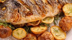 سمك مشوي بالخلطة الحارة