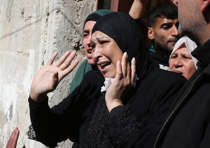 تشييع جثمان الشهيد أبو جبل من غزة