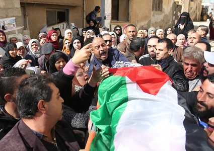 موكب جنائزي مهيب في وداع الشهيد عبد الله طوالبة في جنين