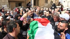 موكب جنائزي مهيب في وداع الشهيد عبد الله طوالبة في جنين