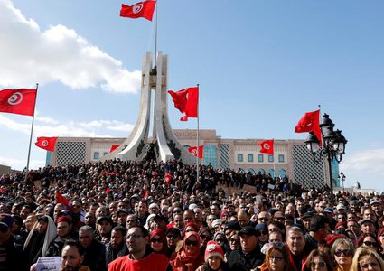 احتجاجات للمعلمين في تونس للمطالبة بتحسين أوضاعهم