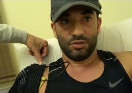 عمرو سعد يتعرض لإصابة فى الكتف خلال تدريبه على "حملة فرعون"
