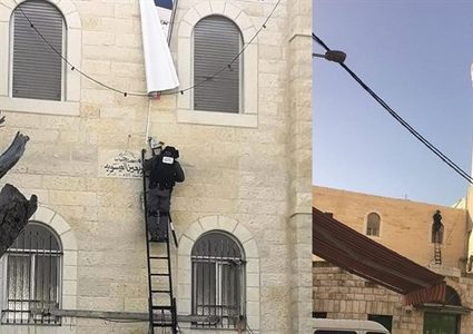 قوات الاحتلال تعتلي سطح مسجد في العيسوية
