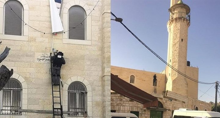 قوات الاحتلال تعتلي سطح مسجد في العيسوية