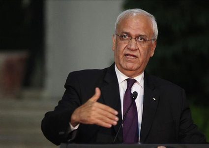 عريقات: التطبيع مع دولة الاحتلال طعنة في الظهر