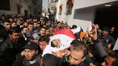 تشييع جثماني الشهيدين اشتيوي وشلبي من غزة