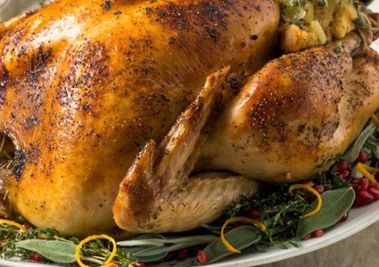 الديك الرومي بالفرن