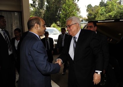 الرئيس محمود عباس يلتقي رئيس وزراء أثيوبيا