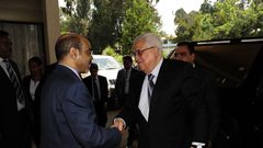 الرئيس محمود عباس يلتقي رئيس وزراء أثيوبيا