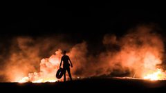 انطلاق فعاليات الارباك الليلي شرق غزة