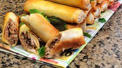 طريقة عمل رولات المسخن بالدجاج