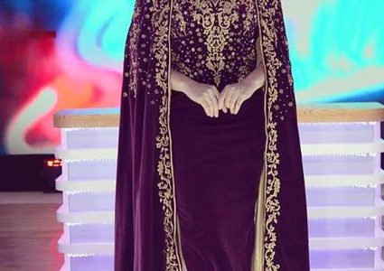 موديلات قفطان مغربي على طريقة النجمات العربيات