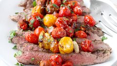 طريقة عمل ستيك اللحم بالطماطم