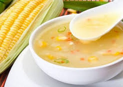 شوربة الشعيرية بالذرة والفطر