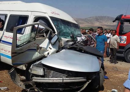 مصرع شخصين في 214 حادث سير الشهر الماضي