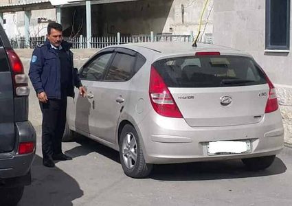 ضبط مركبة مزورة تحمل لوحة ارقام تعود لمركبة قانونية