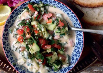 طريقة عمل سلطة الطحينة للسمك