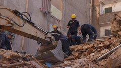 انهيار عقار شمالي مصر