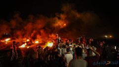 قصف جوي شرق البريج واصابات في صفوف شبان "الإرباك الليلي" "
