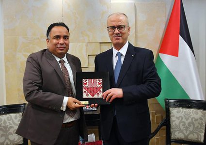 الحمدالله يبحث مع السفير الهندي تعزيز التعاون المشترك