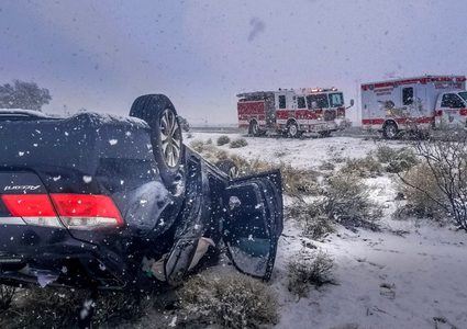 وأخيرا.. الأبيض يكسو "مدينة الخطيئة" للمرة الأولى منذ عقود