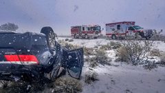وأخيرا.. الأبيض يكسو "مدينة الخطيئة" للمرة الأولى منذ عقود