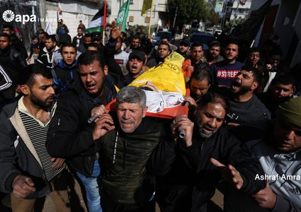 غزة تشيع الشهيد الطفل يوسف الداية
