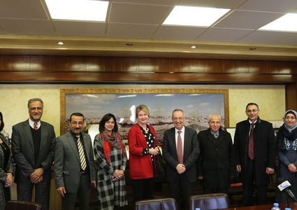 ممثل جمهورية بولندا لدى فلسطين يزور جامعة النجاح الوطنية