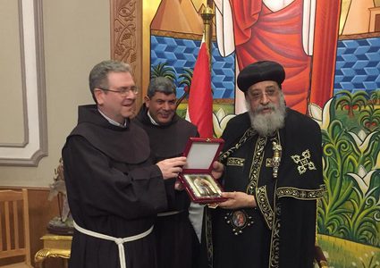 خوري يشارك في احتفالات حراسة الأراضي المقدسة بالقاهرة