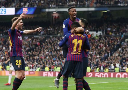 برشلونة يسحق ريال مدريد بثلاثية نظيفة