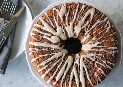 كيك القهوة باللبن الزبادي الشهي