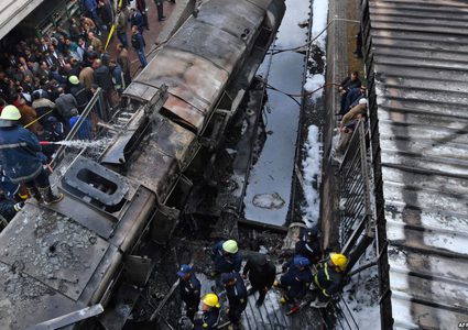 شهود: "مشادة كلامية" وراء حريق محطة مصر