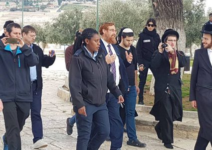 المتطرف غليك يقود اقتحاما جديدا إلى المسجد الاقصى