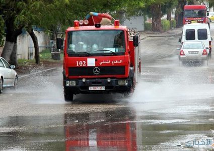 الدفاع المدني يرفع جاهزيته لمواجهة المنخفض الجوي