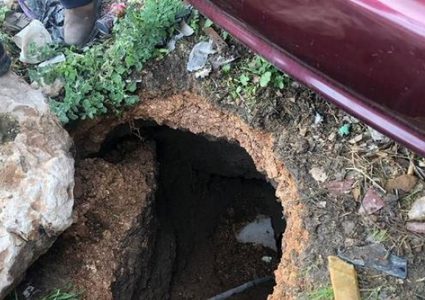 الامطار تكشف عن شبكة انفاق الاحتلال في القدس