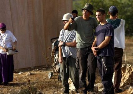 مستوطنون يهاجمون قرية المغير شمال شرق رام الله