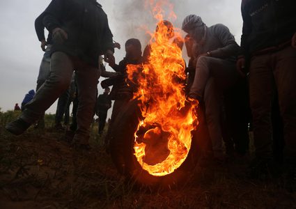 اصابات خلال فعاليات وحدة الإرباك الليلي شرق رفح