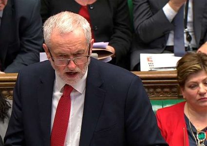 كوربين: على بريطانيا إدانة جرائم إسرائيل بحق الفلسطينيين