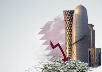 هبوط حاد في الودائع المالية القطرية