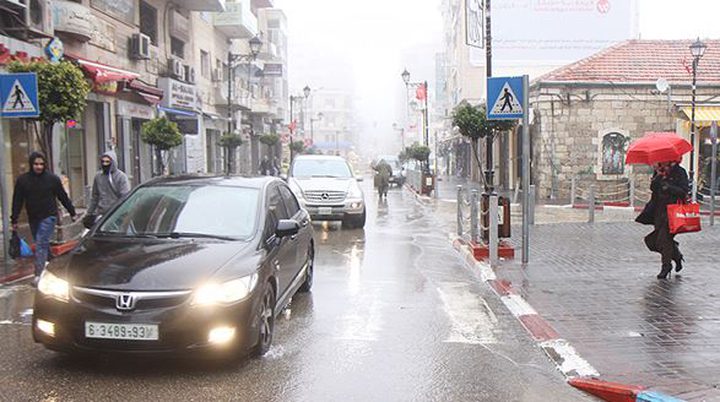 كميات الامطار الهاطلة على محافظات الضفة منذ بداية الموسم