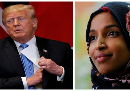 ترامب مهاجما إلهان عمر.. "يوم مظلم لإسرائيل"