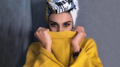 أزياء محجبات باللون الأصفر المنعش