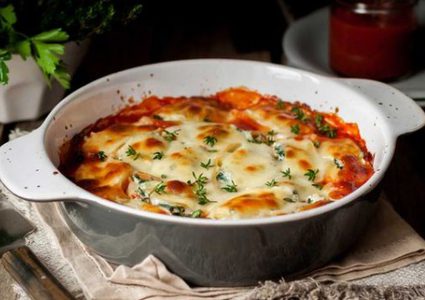 طبقات الباذنجان بالبارميزان